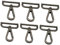 Garneck 10er Set Drehbare Karabinerhaken Mit 40mm Drehgelenk in Schwarz – Ideal Für Taschen - Schlüsselanhänger Und DIY-Projekte – Robuster Metallverschluss Für Vielseitige Anwendungen