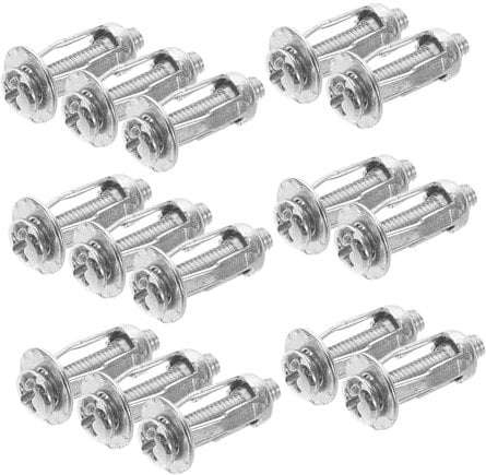 Cabilock 20Piezas Tuercas de Remache Tornillos de Expansión Metálicos para Placas de Matrícula de Coche Diseño Único y Instalación Anclajes para Paredes Huecas