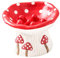 Sharplace Gamelle en céramique en Forme de Champignon pour Chat, gamelle Anti-vomissements, antidérapante et Mignonne pour Chaton, Chiot et Chat, Mangeoire Lente