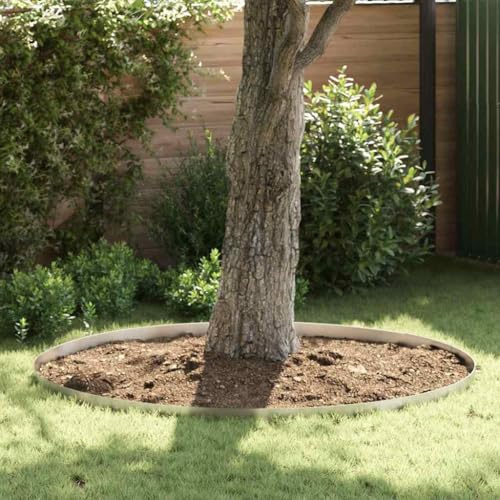 Edelstahl Rasenkante Silber 450x0,05x10 cm, Flexible Garten Einfassung für Blumenbeet, Robuste Metall Rasenbegrenzung für Outdoor Landschaftsbau