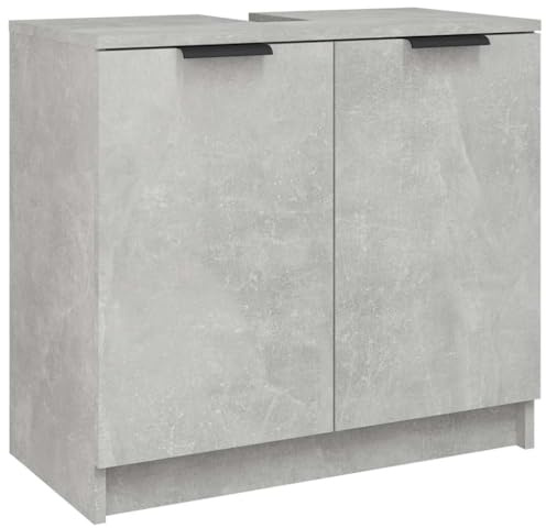 KKgypkn Meuble de salle de bain avec ouverture de lavabo en bois dans les dimensions 64,5 x 33,5 x 59 cm