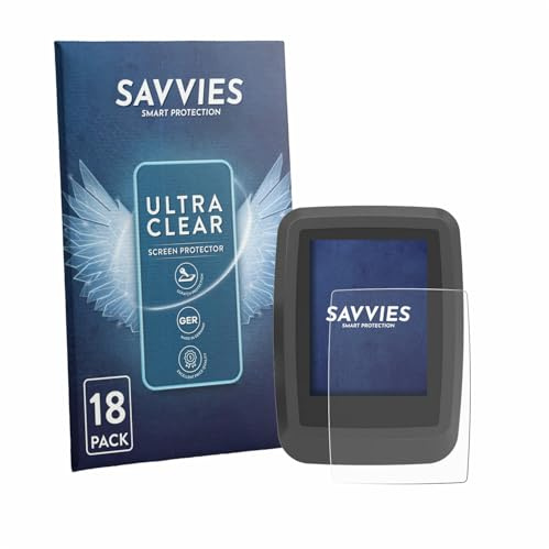 Savvies 18 Stück Schutzfolie für Ananda D16 TFT-Display Displayschutz-Folie Ultra-Transparent