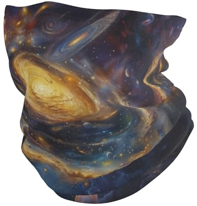 Schlauchschal Galaxy Eddy Planet, halbes Gesicht, staubdicht, Stirnband, winddicht, Halstuch, für Skifahren, Jagd, Joggen, 25 x 50 cm