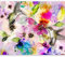 murando Fototapete Blumen Aquarell 350x256 cm Vlies Tapeten Wandtapete XXL Moderne Wanddeko Design Wand Dekoration Wohnzimmer Schlafzimmer Büro Flur Kolibri bunt g-C-0073-a-b