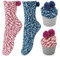 Homealexa 2 Paar Damen Mädchen Socken Kuschelsocken Weiche Warme Haussocken Flauschige Wintersocken für Frauen