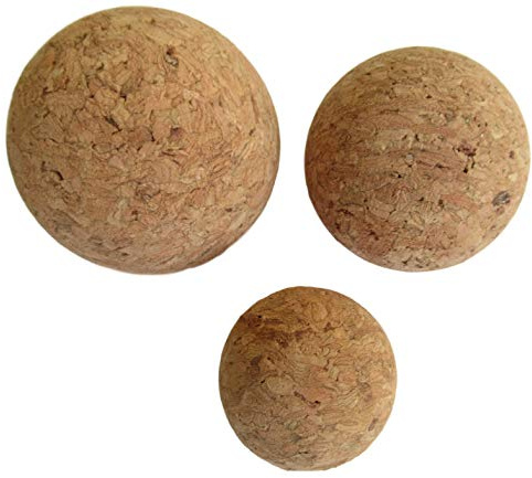 Mina-Industries 2 Stück Korkkugel Korkball Kork 3cm o. 4cm o. 5cm (2 Stück - 5cm)