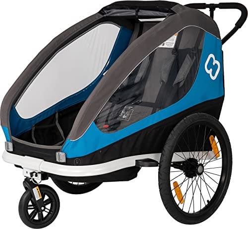 Hamax Unisex-Adult Traveller-Petrol Blue/Gray Trailer, One Size