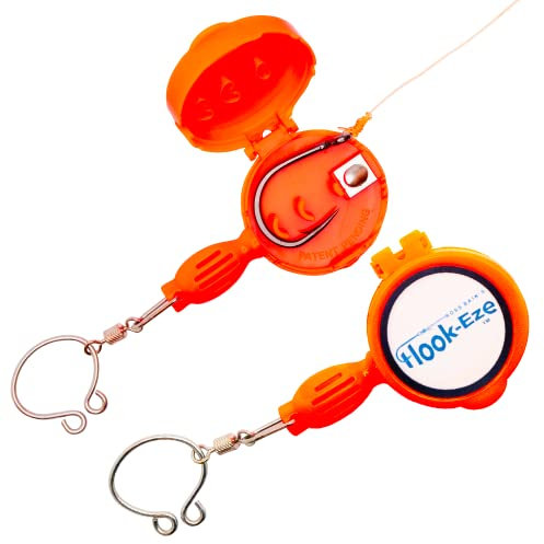 HOOK-EZE Fishing Hook Tying Tool, Carp Accessories for Quick Knot Tying, Tackle Protect From Hooks, Hook Tyer for Fly & Sea, Gifts for Men, Christmas Stocking Fillers