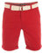 riverso Kurze Hosen Herren Sommer Chino Shorts mit Gürtel Regular Fit RIVHenry Bermuda Stretch, Größe:W 31, Farbe:Middle Red