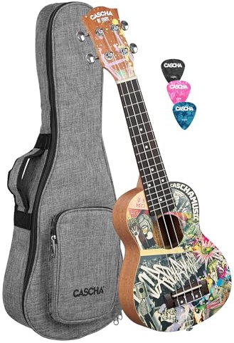 Cascha HH 2600 Sopran Art Series Urban Soprano Ukulele Starter Pack
