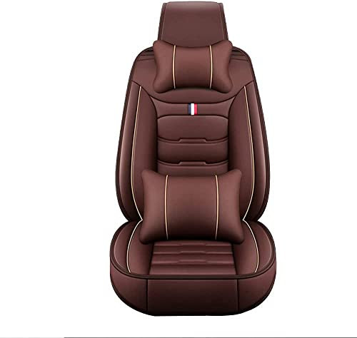Auto-SitzbezüGe Autositzbezug für Volkswagen VW ID.3 Pure/Pro/Plus/S/Max 2019-pr 5-Sitze, Leder Luxus Voll Vorderseite und RüCkseite SchonbezüGe, AutozubehöR Schonbezug AutositzbezüGe Kompatibel