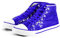 Party Factory Pailletten Schuhe, blau Glitzer, Größe 42, für Damen und Herren, Designer Turnschuhe, Sneaker für Karneval