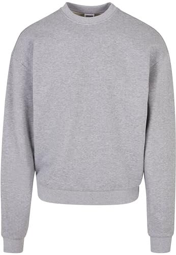 Urban Classics Herren Ultra Heavy Crew Sweatshirt, grey, XL