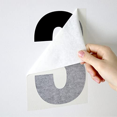 Aufkleber Zahl 30cm hoch schwarz freistehend Plot ohne Hintergrund (Zahl 1)