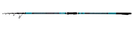 Mitchell Suprema SW Surf Tele, Angelrute, Spinnruten, Surfcast-Angeln, entworfen und entwickelt in Italien, Salzwasser Spin, Unisex, schwarz/blau, 4,2m | 130-200g