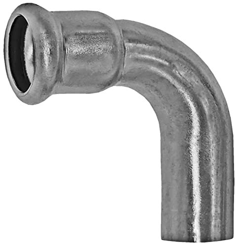 Pressfitting aus Edelstahl M-Kontur | Bogen 90 Grad i/a | 18 mm