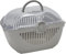 Toprunner - Transportbox für Hunde, Katzen und Kleintiere (L - Box beige, Design warmgrau)