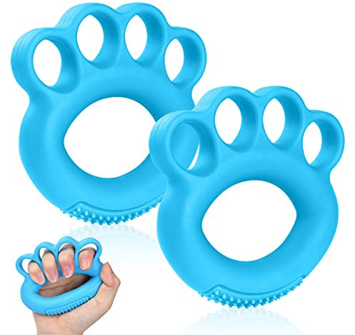 Vicloon Handgriff-Verstärker 2PCS Silikon Handtrainer,4-Finger Griffkrafttraining für Krafttraining Geräte und Kstressabbau Trainieren