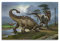 BITTU Dinosaurier-Poster Ankylosaurus vs Tyrannosaurus Rex, dekoratives Gemälde, Leinwand, Wand- und Kunstbild, Familien-Schlafzimmer, 30 x 45 cm