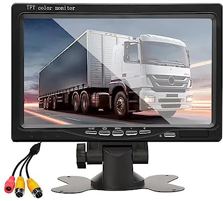7 AHD IPS Reversing Monitor, Quad Split Monitor 1024 * 600 HD, Backup Kamera System für RV LKW/Semi Box LKW/Anhänger,Aviation Plug