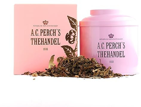 A.C. Perchs Loser Tee | Erdbeertraum | Weißer Bio-Tee mit Süßen Erdbeeren und Cremiger Vanille | Geschenkbox 125g | Royal Tea | Seit 1835