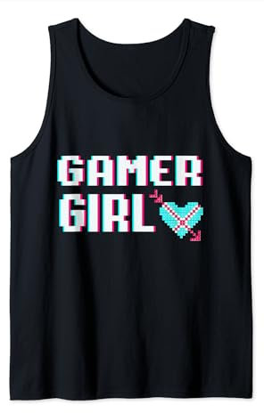 Gamer Girl Gaming Computer Konsole UwU Kawaii Tank Top