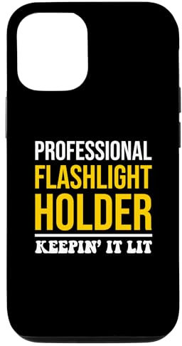 iPhone 12/12 Pro Professional Flashlight Holder Funny Quote Electrician Case