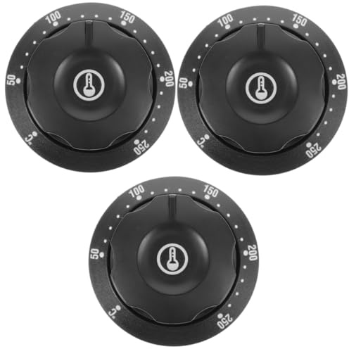 iplusmile 3St Thermostatschalter Temperaturvorschriften Temperaturregler Elektrische Ofensteuerung Temperatur-Einstellknopf Ofenschalter Thermostat-Ofenknopf Friteusenthermostat Plastik