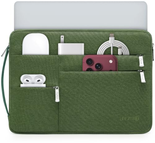 HYZUO 14-15 Pouces Housse pour Ordinateur Portable, Vert Herbe | pour MacBook Air 15 A3448 M5-M2 2026-2023, MacBook Pro 15, XPS 14/15 Plus,Sacoche pour 14 15 Surface HP Dell Lenovo Asus Acer
