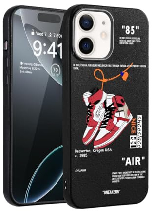 CHBSHENG Cooles Design, Handyhülle für iPhone 11, für Jungen und Herren, ästhetisch, stoßfest, Basketball-Sneaker, Sport-Designer-Hüllen, kompatibel mit iPhone 11, Schwarz