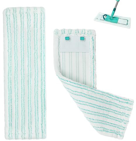 Mop Cloths for Leifheit Profi XL Micro Duo/Cotton Plus Floor Mop Replacement Microfibre Mop Covers Pads for All Floors Pack of 2