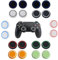 Yuannee Silikon Thumbstick Kappen,20 PCS Joystick-Schutz Aufsätze Universelles Gaming Zubehör mit Grip Kompatibel mit PS5 PS4 Xbox One und Series X/S Controller Controller Mehrere Farben