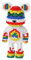Rainbow Bear Building Block Set, 1580 Pieces, 30cm Height, Creative Mini Blocks Build Set