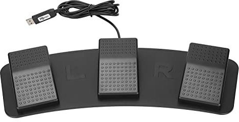 USB Triple Foot Switch Pedal,Three Programs Computer Keyboard Mouse Versatile Ergonomics Wired USB Switch Pedal Suitable For Video Games Office Equipment