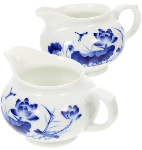 GLEAVI 2piezas Jarra De Leche De Blanca Salsera Para Salsa Recipiente Para Salsa Jarra De Leche Para Mesa Salsera De Para