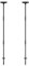 Acuxiaza Lot de 2 piquets de signalisation de 122 cm - Noir - Étanche - En métal - Pour jardin, cour, pelouse, uniquement pour panneaux en aluminium