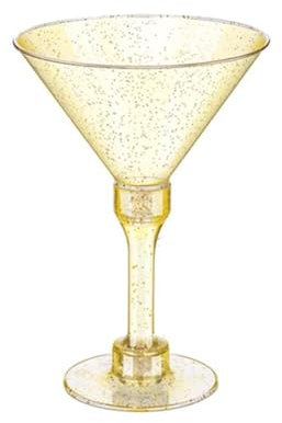 Uclac Lot de 5 verres à cocktail or rose de 150 ml, coupe à champagne en plastique, verre à vin rouge, tasse à margarita, tasse transparente pour dégustation de boissons glacées pour bars de fête