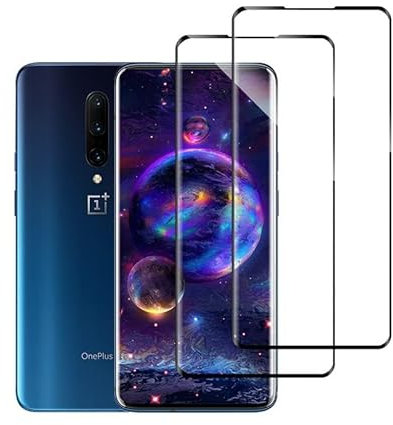 Rcokas für Displayschutz OnePlus 7 Pro Schutzfolie [2 Stück] für Panzerglas OnePlus 7 Pro/7T Pro 5G Folie [9H][HD Displayschutzfolie][Ultra-klar][Frei von Kratzern]