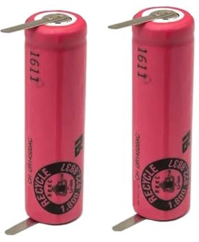 NSWHHV UR14500AC 740 mAh 3,7 V Akku kompatibel mit Oral B Pro 2 Typ – 3766 iO4 iO5 iO6 iO7 iO9 iO8 3758 3759 Elektrische Zahnbürste(2pcs Battery)
