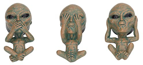 Phefop Alien -Auto -Lufterfrischer 3 Pack, Abnehmbare Rotierbare Harzclips für Autoöffnungen, Erleichterung von Müdigkeit, Geeignet für Geschenke/Auto Innenräume