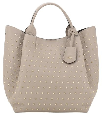 Abro Leder Schultertasche Shopper Essential Siena taupe