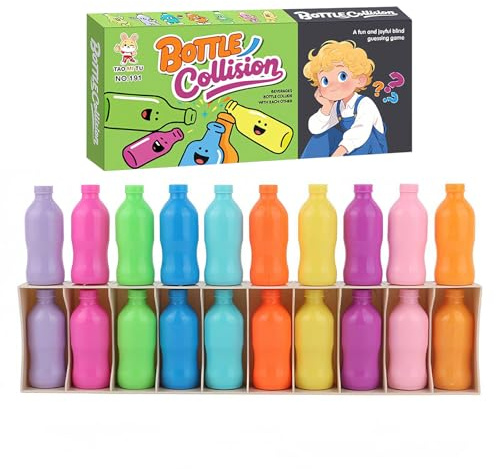 Pedicur Bottle Flip Challenge Game, Bottle Pairing Game,Group Challenge Games,Color Match Action Game, Improve Logical Thinking and Reasoning Skills Interactive Sorting Toy