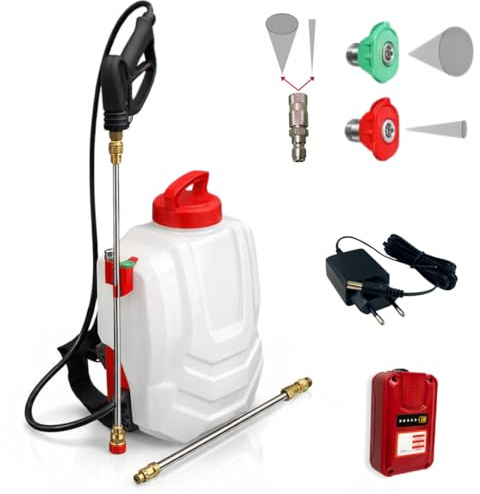 Pulvérisateur Électrique Dorsal Sprayer Original 15L – Pulvérisateur a Dos à Batterie Rechargeable, Jet 10m Débit 180 L/H - 1 Batterie