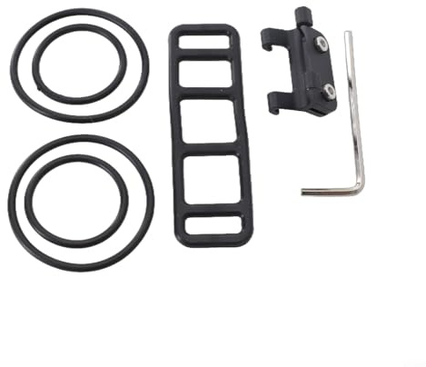 JoyousMall Race Number Plate Mount, for triathlon Round Tube for aero Fixing Clip with Rubber Band for Mountain Bike Seatpost Holder(D)