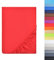 NatureMark - Mikrofaser SPANNBETTLAKEN zum Sparpreis! viele Größen und Farben Markenware (120x200 cm, rot)