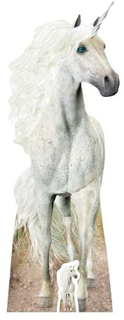Star découpes LifeSize Carton Découpe Mini Unicorn, du Carton, Multicolore, 185 x 67 x 185 cm