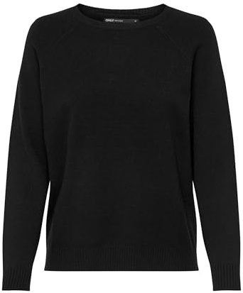 ONLY Damen Onllesly Kings L/S KNT Noos Pullover 15170427,Schwarz,S