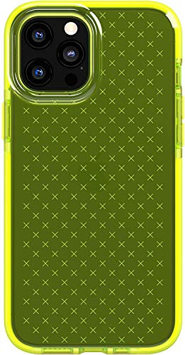 tech21 Evo Check Handyhülle für Apple iPhone 12 Pro Max 5G mit 3,6 m Fallschutz, leuchtendes Gelb