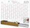 Posterkalender 2025 Papierflieger Plakatwandplaner Jahresplaner für´s Büro Planer mit Folienstift abwischbar 70 x 50 cm