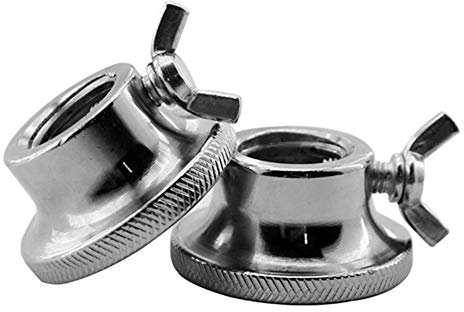 Lasenersm 2 Stück Langhantelkragen Kurzhantel Schraubklemmen SpinLock Halsbänder Schraube AntiRutsch SpinLock Kragen Schraube Langhantel Drehverschluss Kragen Schraubklemmen für Langhantel Hantel